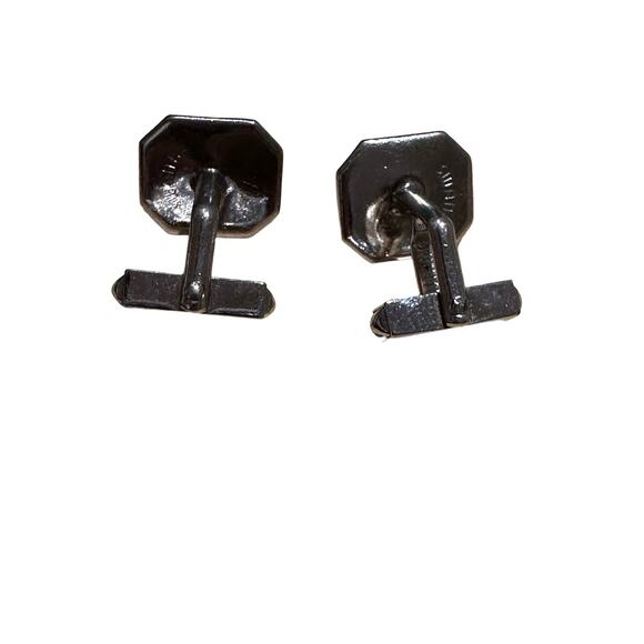 Vintage Grey Mother of Pearl Cuff Links from Swank - Picture 5 of 7